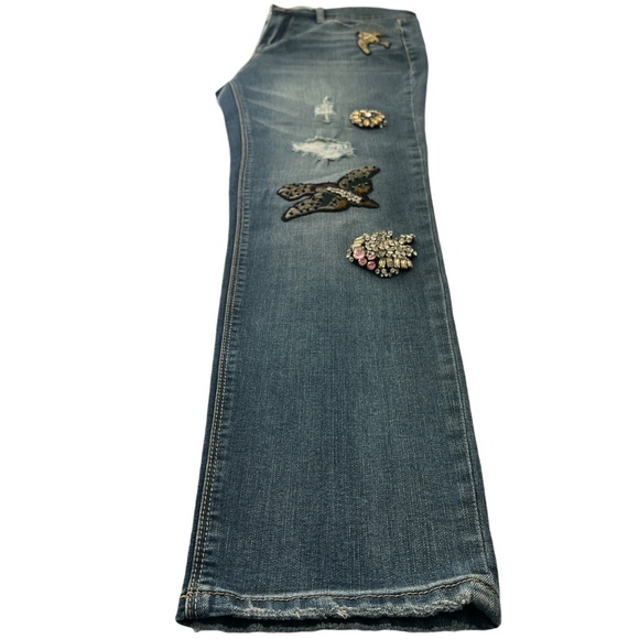 VTG VINTAGE AMERICA BLUES EMBELLISHED DENIM JEANS RARE AND GREAT CONDITION - Picture 8 of 15